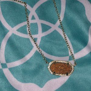 Gold Glitter Kendra Scott Necklace